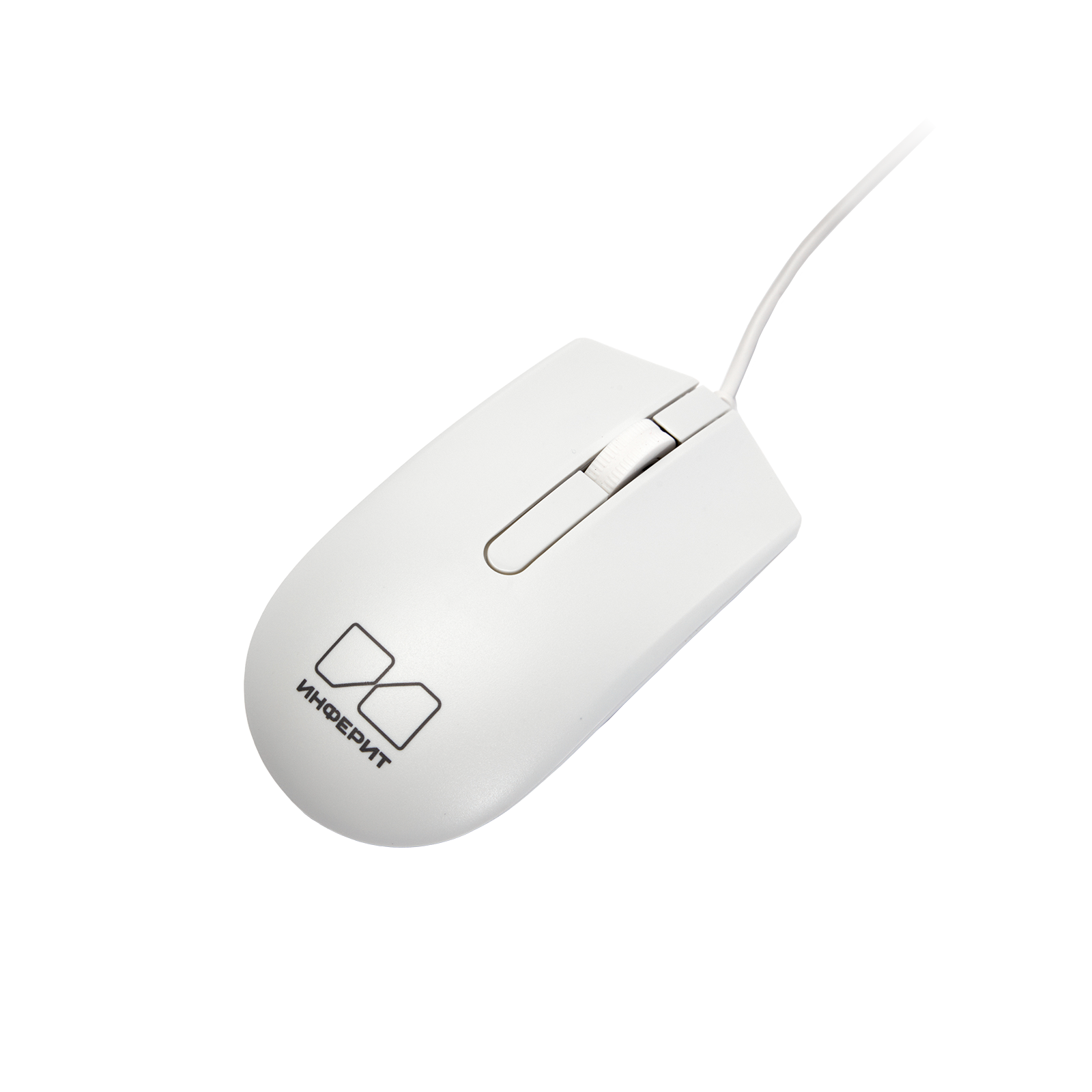 Клавиатура и мышь Инферит (проводной) white