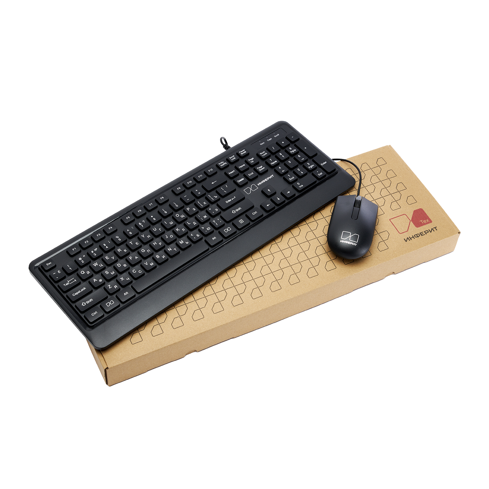 Клавиатура и мышь Инферит (проводной)